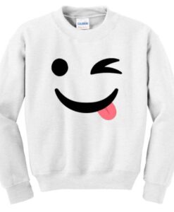 Silly Wink Emoji Sweatshirt