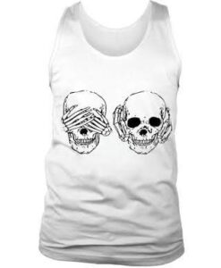 Skull See Hear No Evil Tank Top