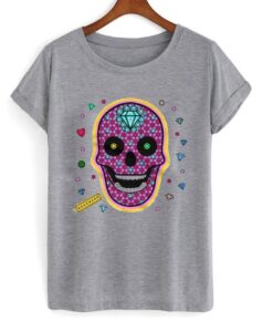 Skull diamonds t-shirt ZNF08