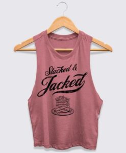 Stacked & Jacked Women's Racerback Crop Tank ZNF08