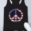 Star Spangled Peace Sign Tank ZNF08