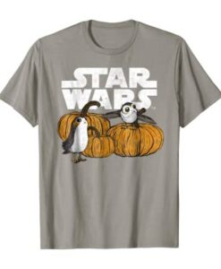 Star Wars Porg Pumpkin Patch Halloween T-Shirt