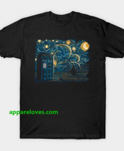 Starry Gallifrey - Doctor Who T-Shirt thd