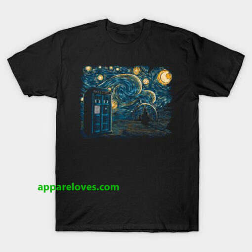 Starry Gallifrey - Doctor Who T-Shirt thd