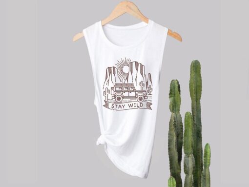 Stay Wild Womans Tank Top