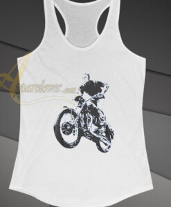 Steve Mcqueen Hand screen-printed tanktop