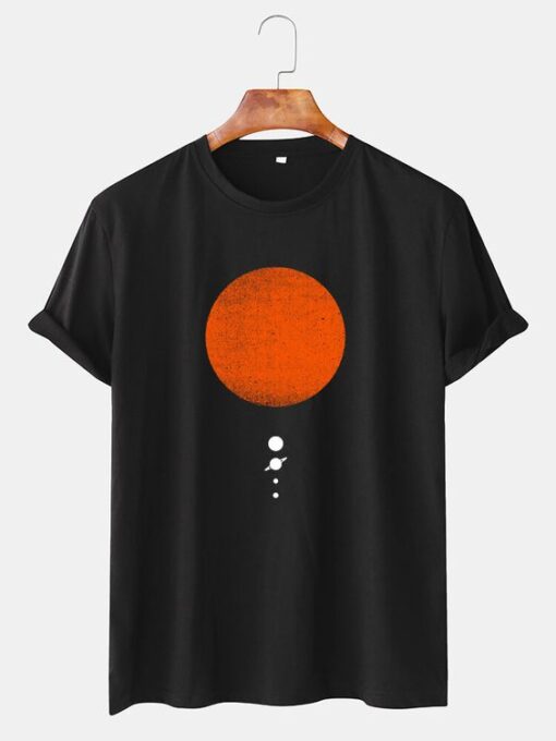 Sun & Planet Graphic T-SHIRT THD