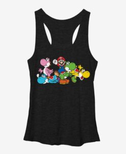 Super Mario Yoshi in Many Colors Girls Tanks ZNF08