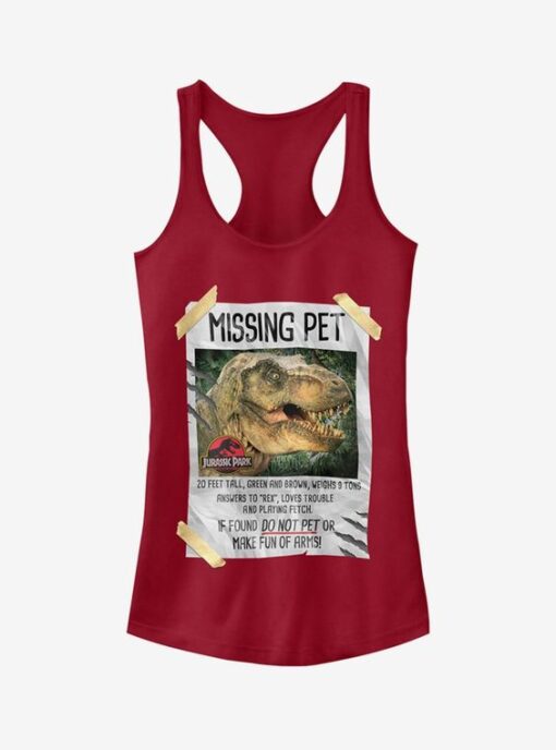 T. Rex Missing Pet Girls Tank ZNF08