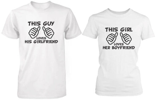 THIS LOVES COUPLE T SHIRT THD