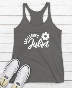 Tan Legged Juliet Racer Back Tank Top ZNF08