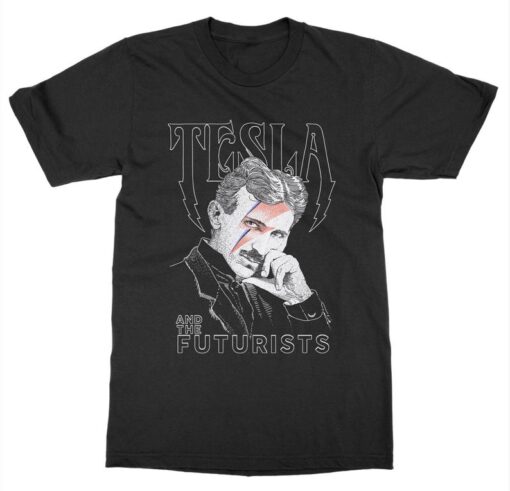 Tesla David Bowie Parody T-Shirt