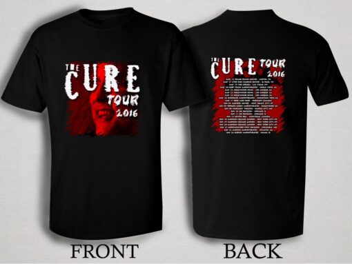 The Cure 2016 Tour T Shirt Size S,M,L,XL,2XL,3XL