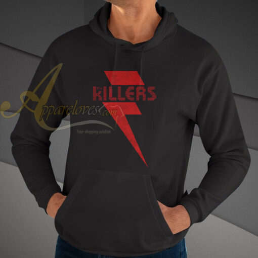 The Killers Brandon Flowers Red Bolt Hoodie