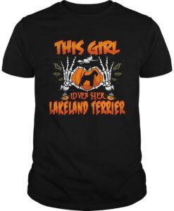 This Girl Loves Her Lakeland Terrier Halloween T-shirt