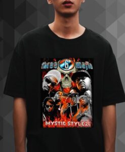 Three 6 Mafia – Mystic Stylez Album Shirt, Hip hop Band t shirt