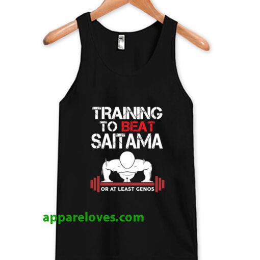 Training To Beat Saitama Or At Least Genos Tank Top thd