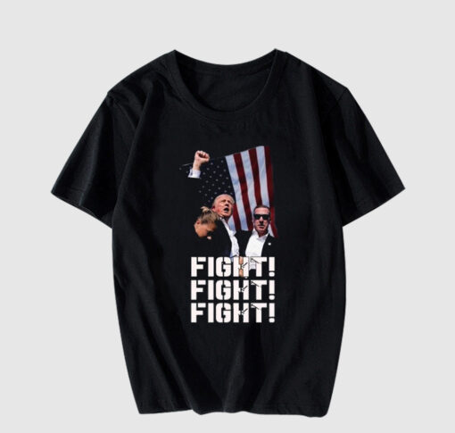 Trump fight fight fight 2024 T Shirt thd