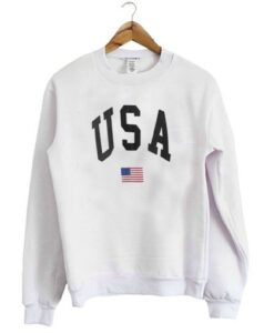 USA Flag Graphic Sweatshirt