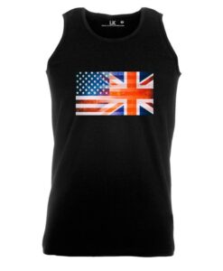 USA and UK Flag Tank Top