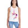 Unicorn Face Birthday Girl matching family tanktop