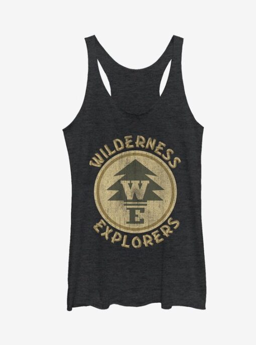 Up Wilderness Explorer Badge Girls Tanks ZNF08