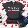 V is for Vino Valentine Shirt ZNF08