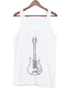 Vintage Guitar Line Art Tank Top ZNF08