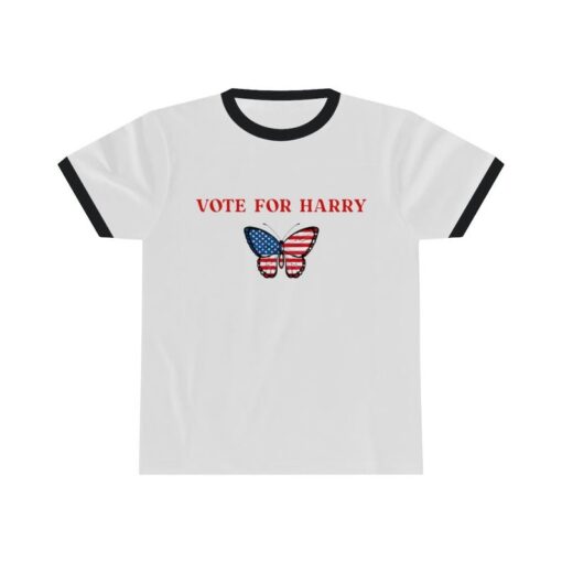 Vote For Harry , USA Butterfly T-shirt, Election Shirt