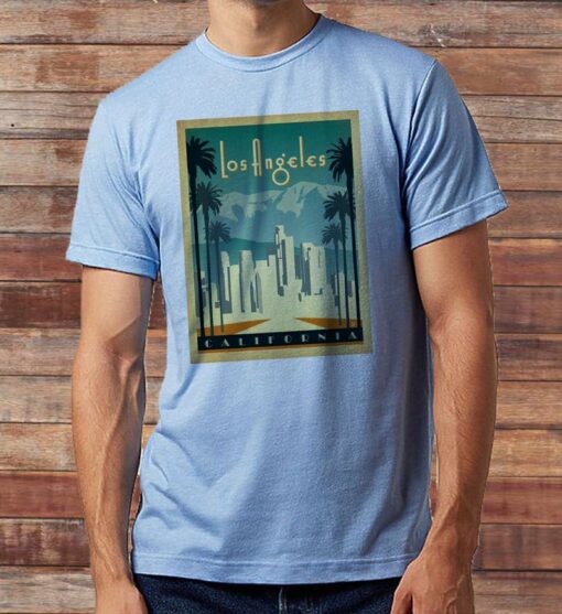 Welcome to Los Angeles CA- Art Deco Tee