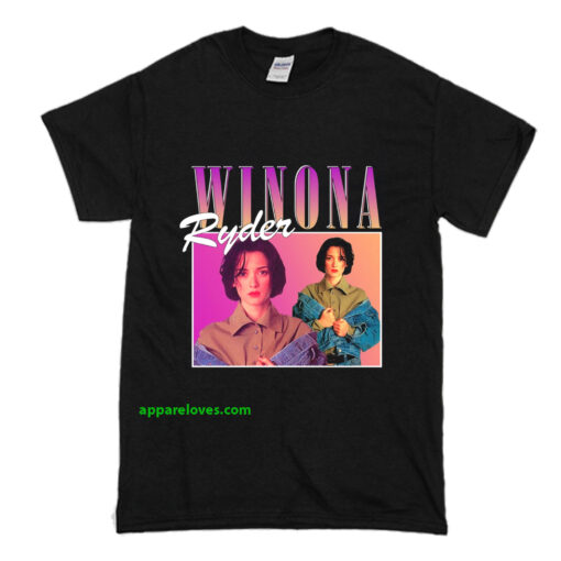 Winona Ryder T Shirt Black thd