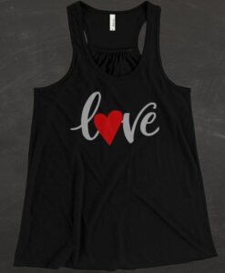 Women's Love Red Heart Valentine's Day Tank ZNF08