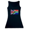 Women's UK and South Africa Flag Fitted Tank Top