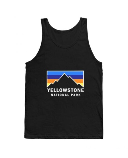 Yellowstone-National Park Retro Mountain Colors Tank top ZNF08