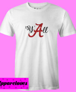 Y’all Alabama Crimson T Shirt