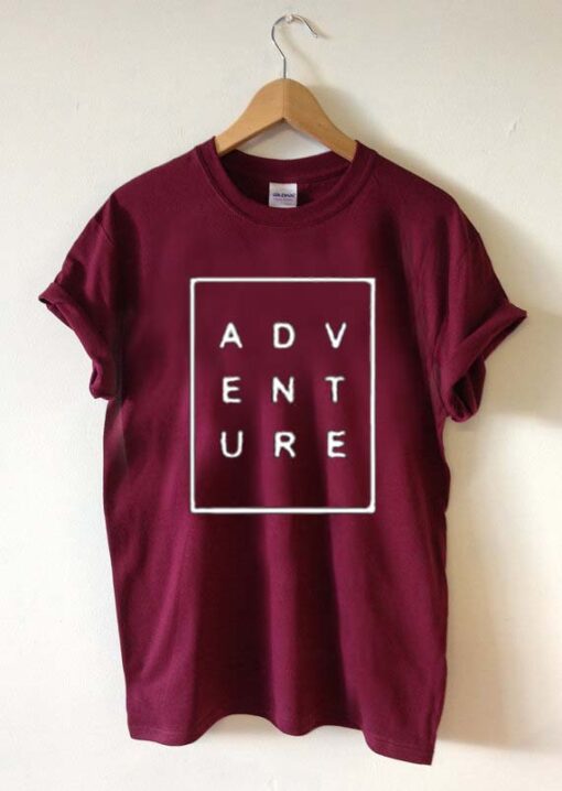 adventure font T Shirt Size XS,S,M,L,XL,2XL,3XL