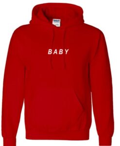 baby font hoodie THD