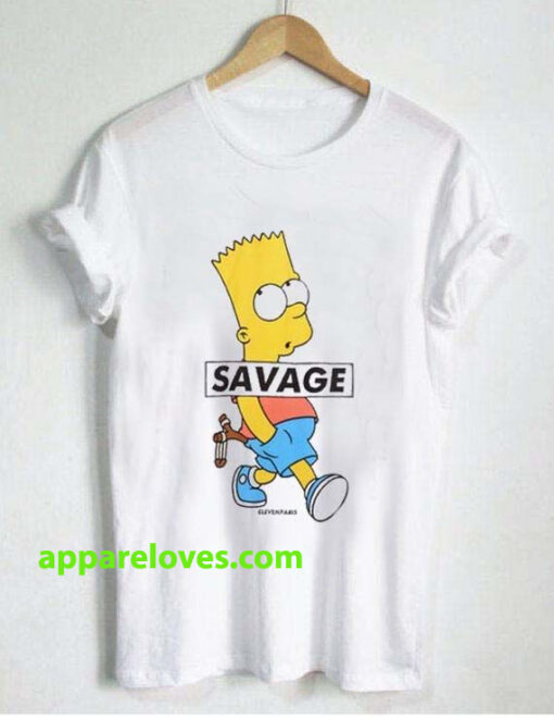 bart simpson savage T Shirt thd