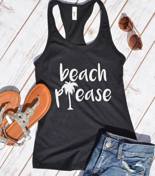 beach please tank top ZNF08