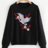 black and red Sweatshirt DAP