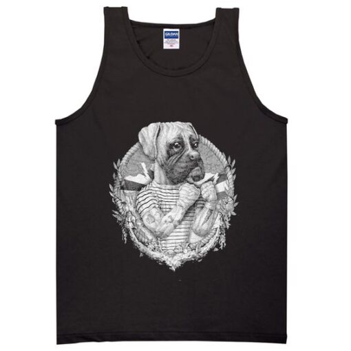 boxer dog tanktop ZNF08