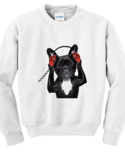 bulldog DJ sweatshirt