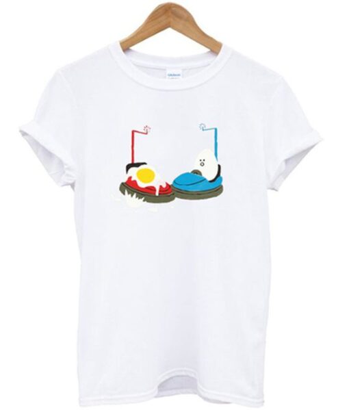 bumper car egg t-shirt ZNF08