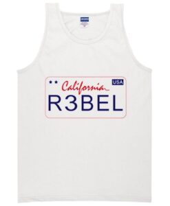 californa rebel USA tank top ZNF08