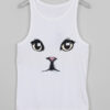 cat face tank top