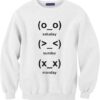 cute emoji days Sweatshirt AY