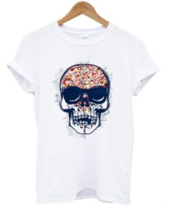 floral skull t-shirt