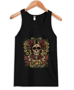 flower fruit sugar skull tank top