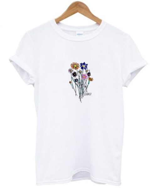 gnarly flowers t-shirt ZNF08