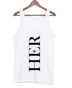 her font tank top ZNF08